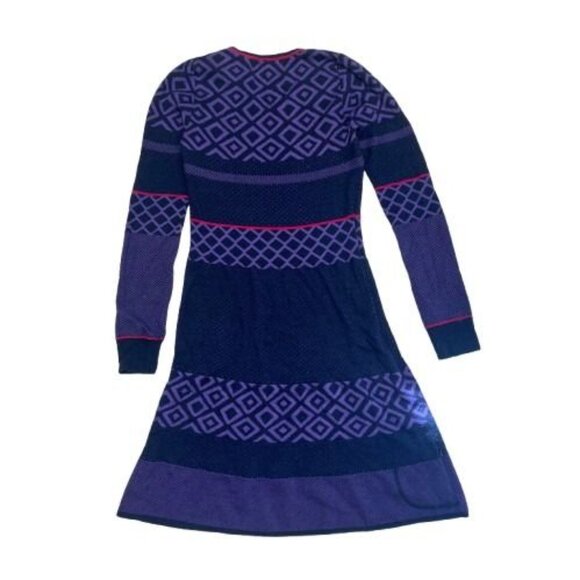 Krimson Klover Purple Fair Isle Sweater Dress - Picture 2 of 6